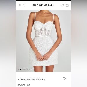 Nadine Merabi Alice Mini Dress size S/M